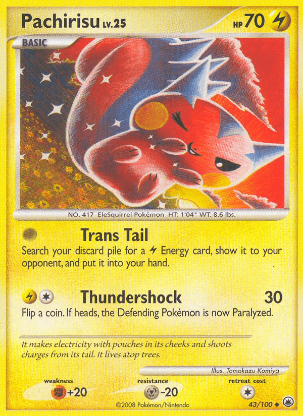 Carta Pokémon Pachirisu 43