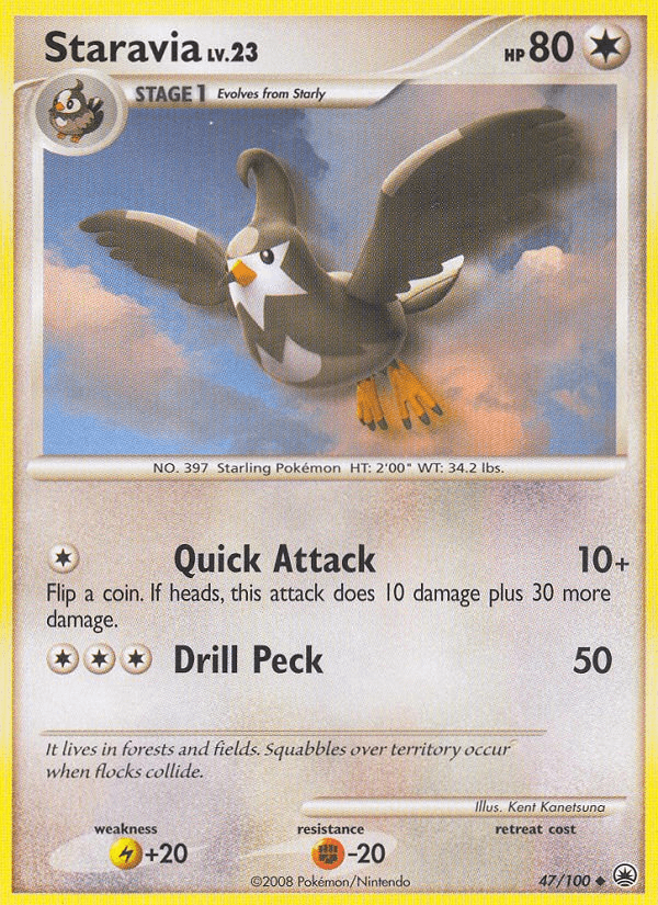 Carta Pokémon Staravia 47