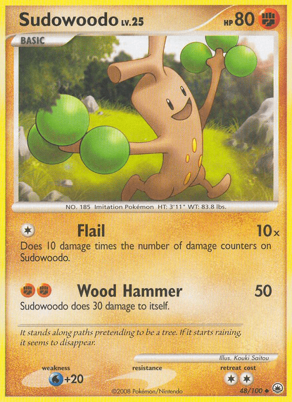Carta Pokémon Sudowoodo 48