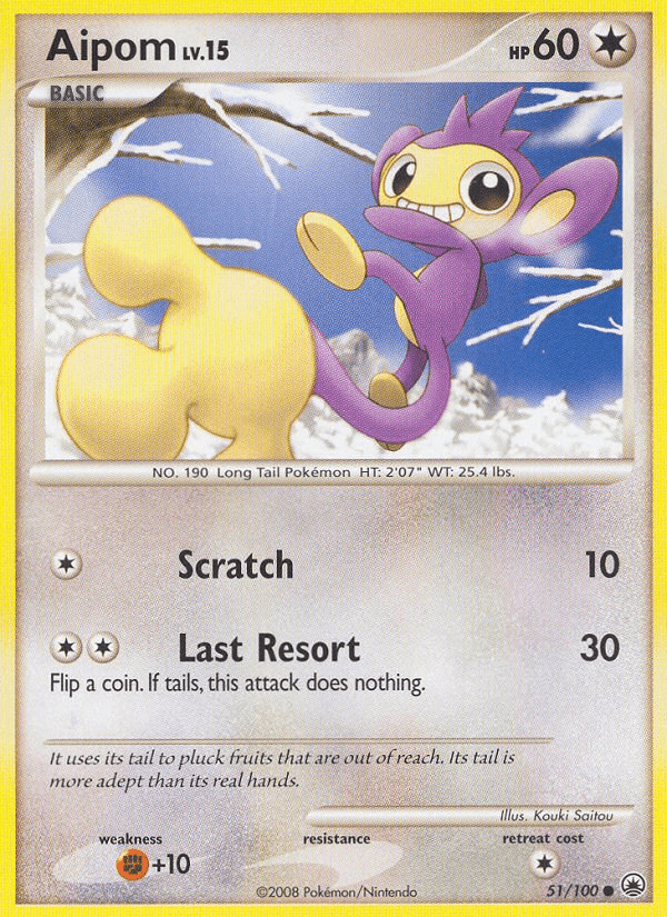 Carta Pokémon Aipom 51