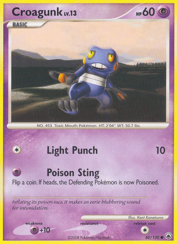 Carta Pokémon Croagunk 60