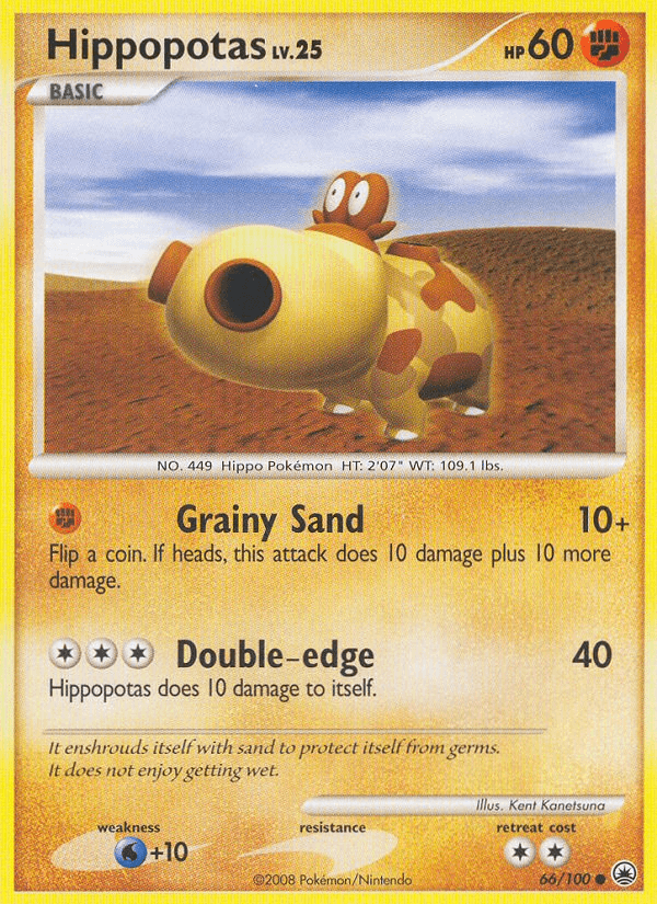 Carta Pokémon Hippopotas 66