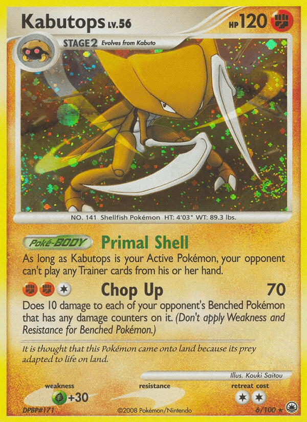 Carta Pokémon Kabutops 6