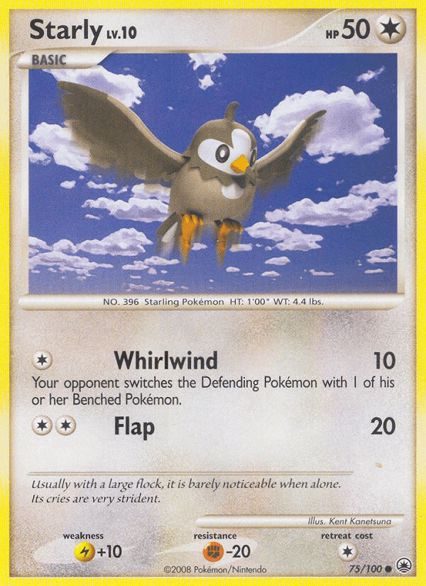 Carta Pokémon Starly 75