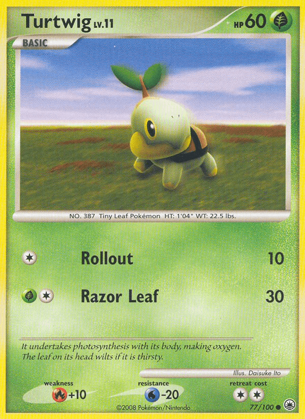 Carta Pokémon Turtwig 77