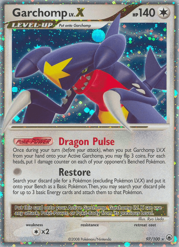 Carta Pokémon Garchomp LV.X 97