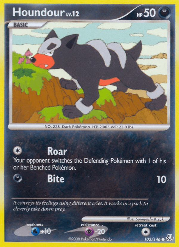 Carta Pokémon Houndour 103
