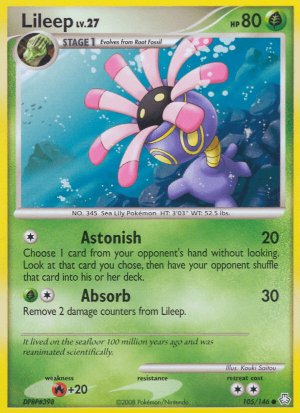 Carta Pokémon Lileep 105 de Legends Awakened