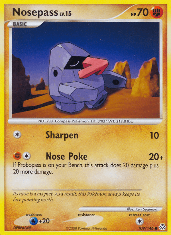 Carta Pokémon Nosepass 109