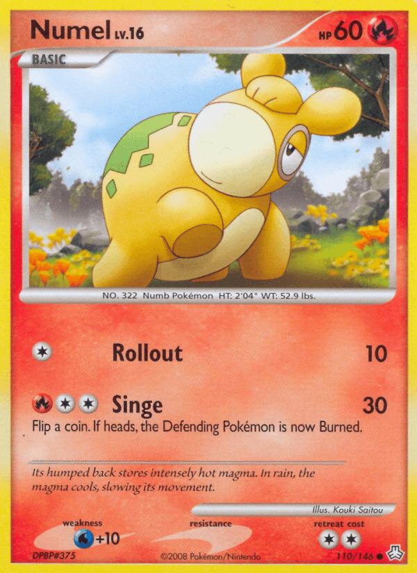 Carta Pokémon Numel 110
