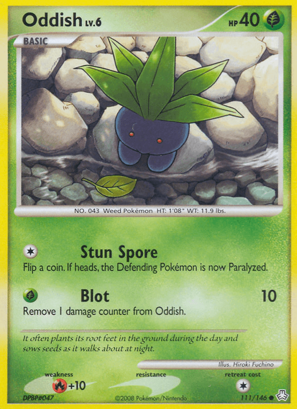 Carta Pokémon Oddish 111