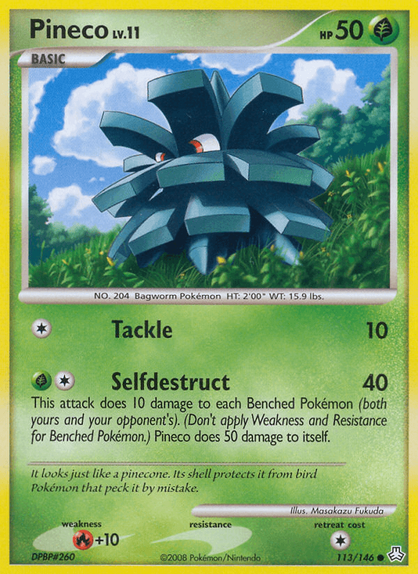 Carta Pokémon Pineco 113