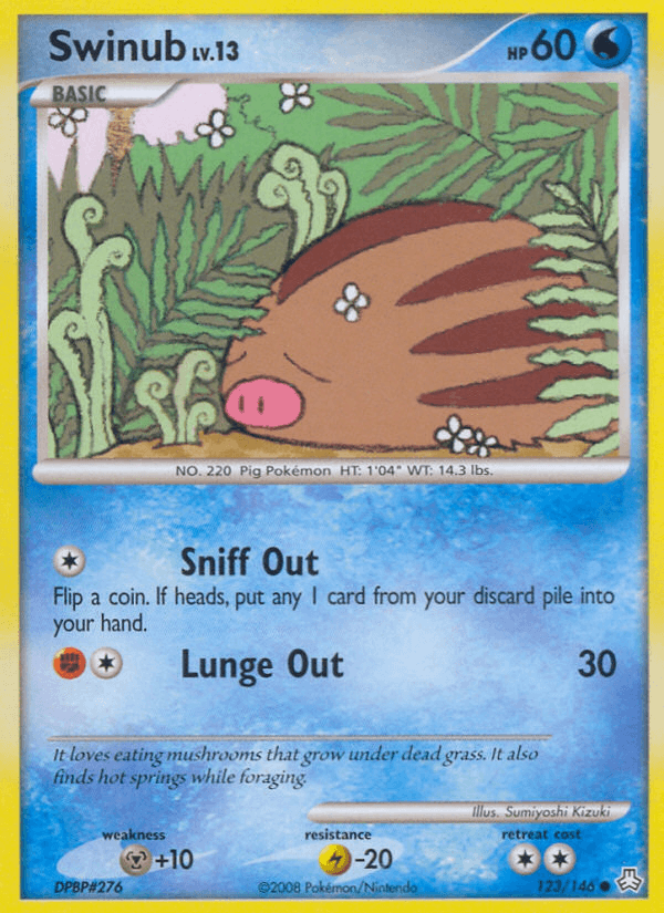 Carta Pokémon Swinub 123