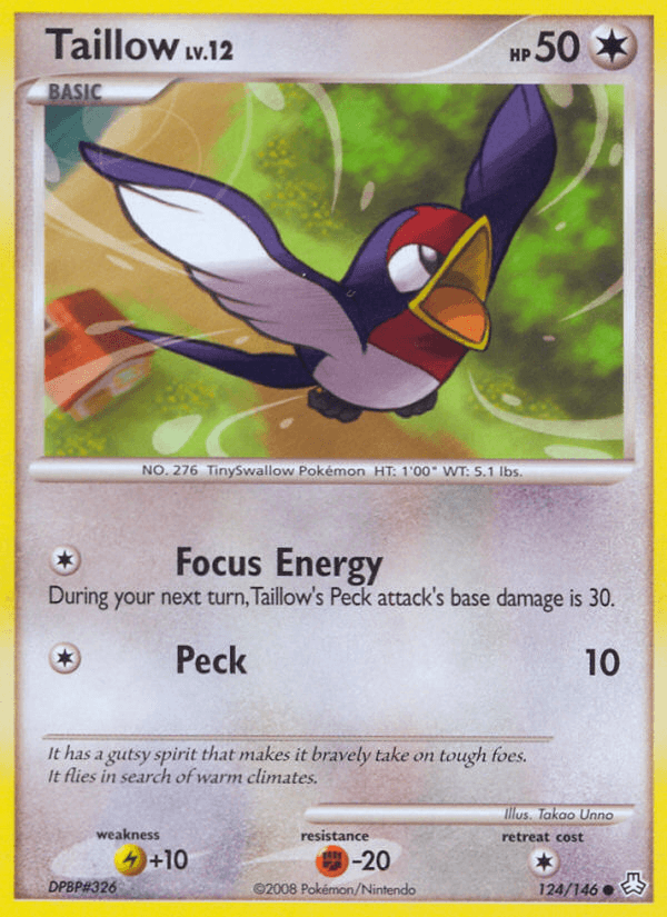 Carta Pokémon Taillow 124