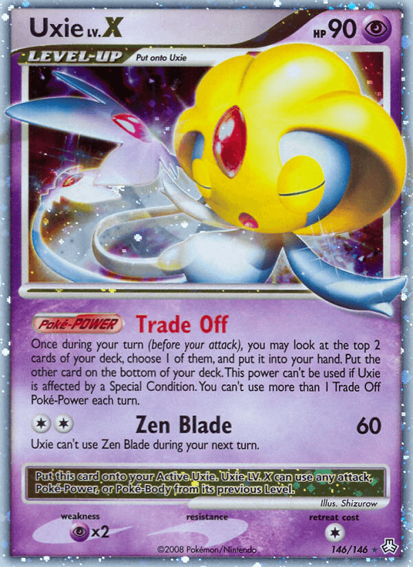 Carta Pokémon Uxie LV.X 146