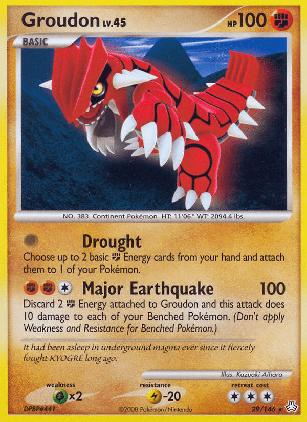 Carta Pokémon Groudon 29