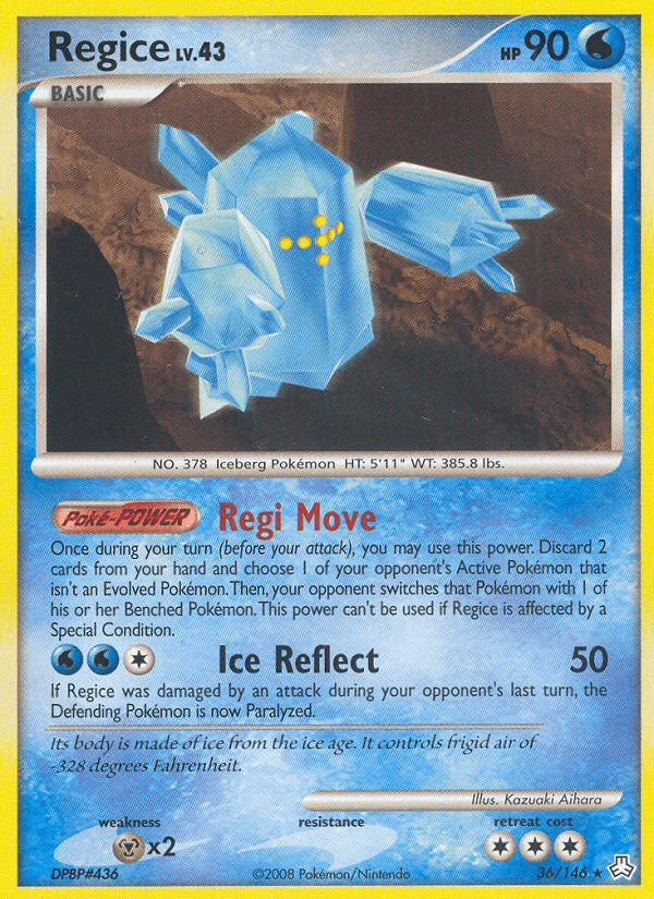Carta Pokémon Regice 36