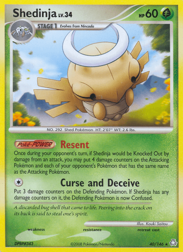 Carta Pokémon Shedinja 40