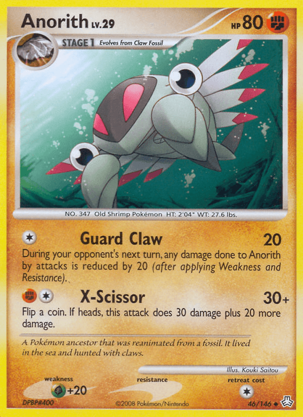 Carta Pokémon Anorith 46