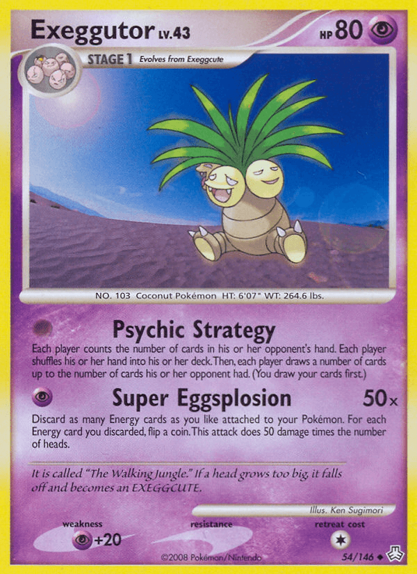 Carta Pokémon Exeggutor 54 de Legends Awakened