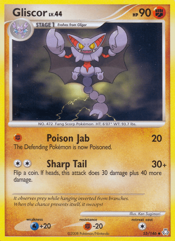 Carta Pokémon Gliscor 55