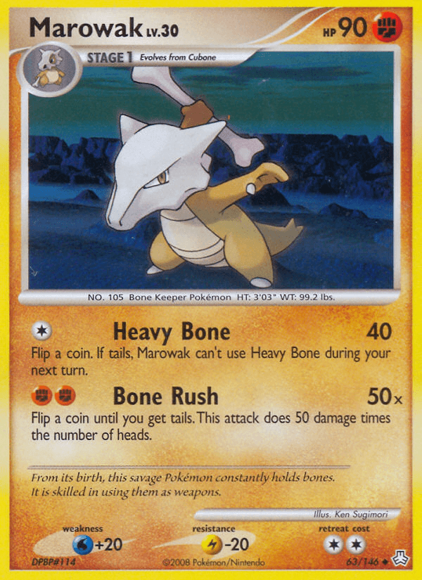 Carta Pokémon Marowak 63