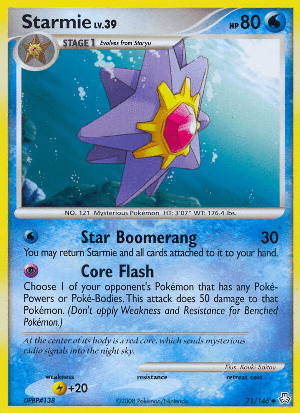 Carta Pokémon Starmie 71