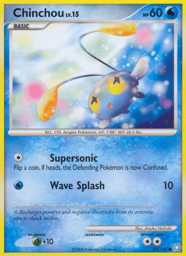 Carta Pokémon Chinchou 87