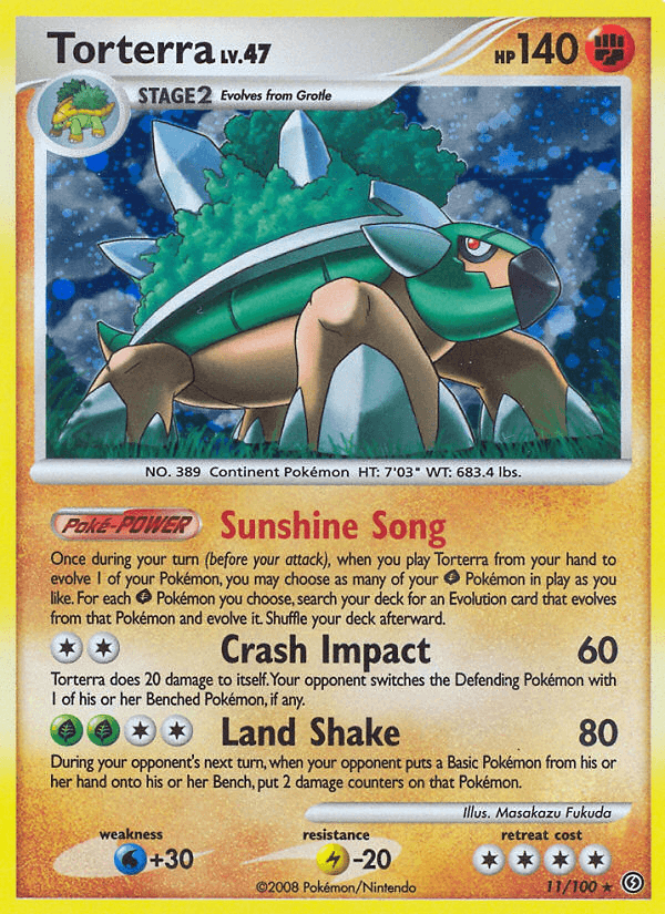 Carta Pokémon Torterra 11