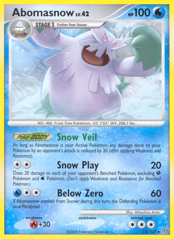 Carta Pokémon Abomasnow 12