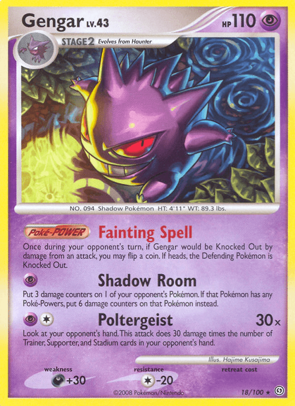 Carta Pokémon Gengar 18