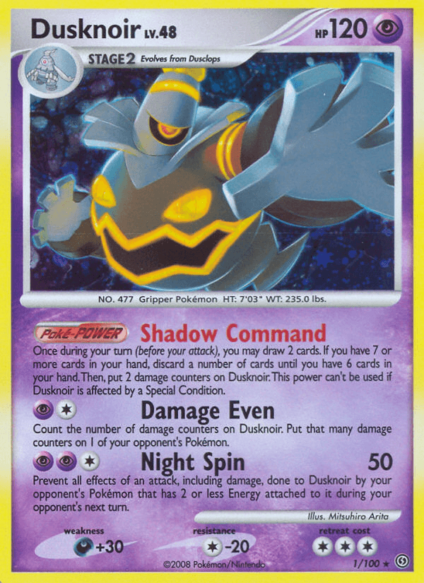 Carta Pokémon Dusknoir 1