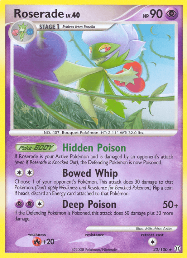 Carta Pokémon Roserade 23