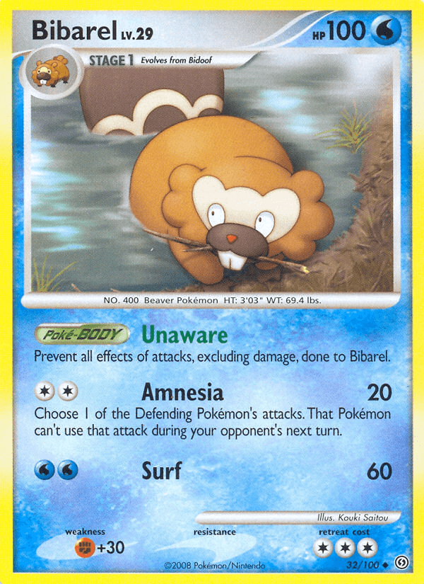 Carta Pokémon Bibarel 32