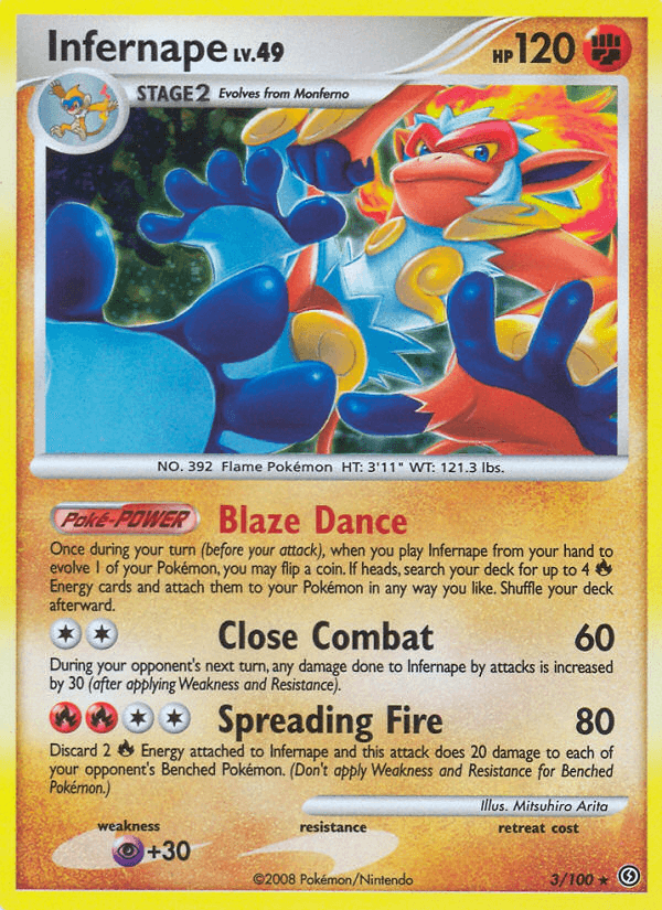 Carta Pokémon Infernape 3