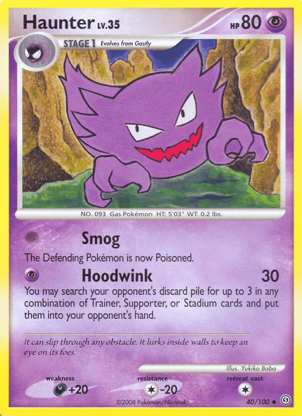 Carta Pokémon Haunter 40