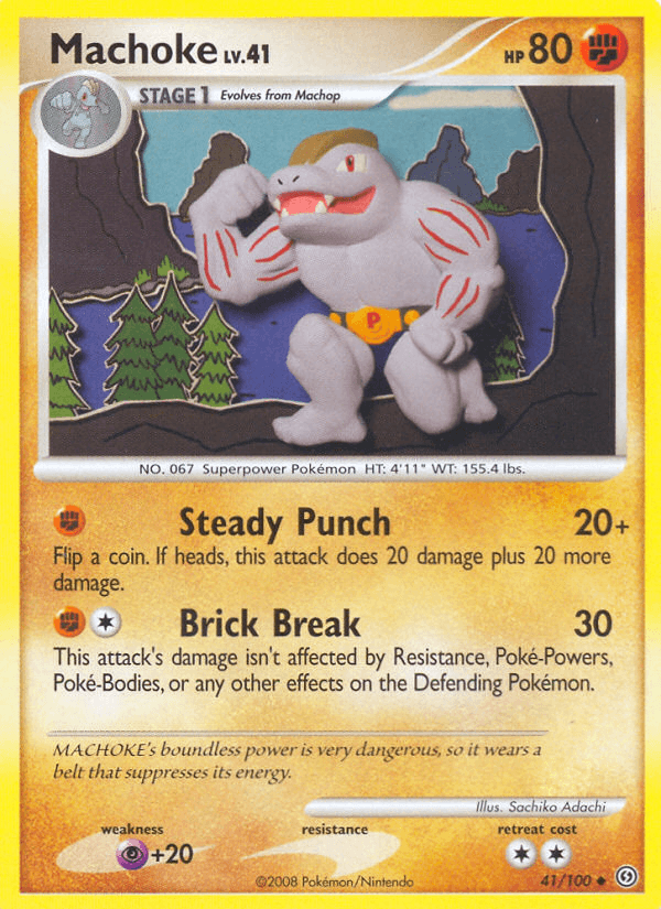 Carta Pokémon Machoke 41