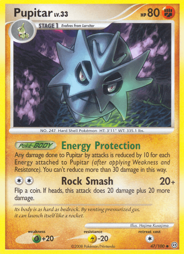 Carta Pokémon Pupitar 47
