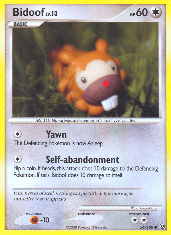 Carta Pokémon Bidoof 54
