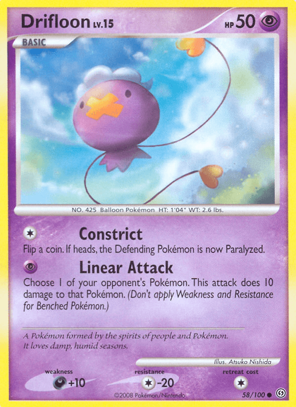 Carta Pokémon Drifloon 58