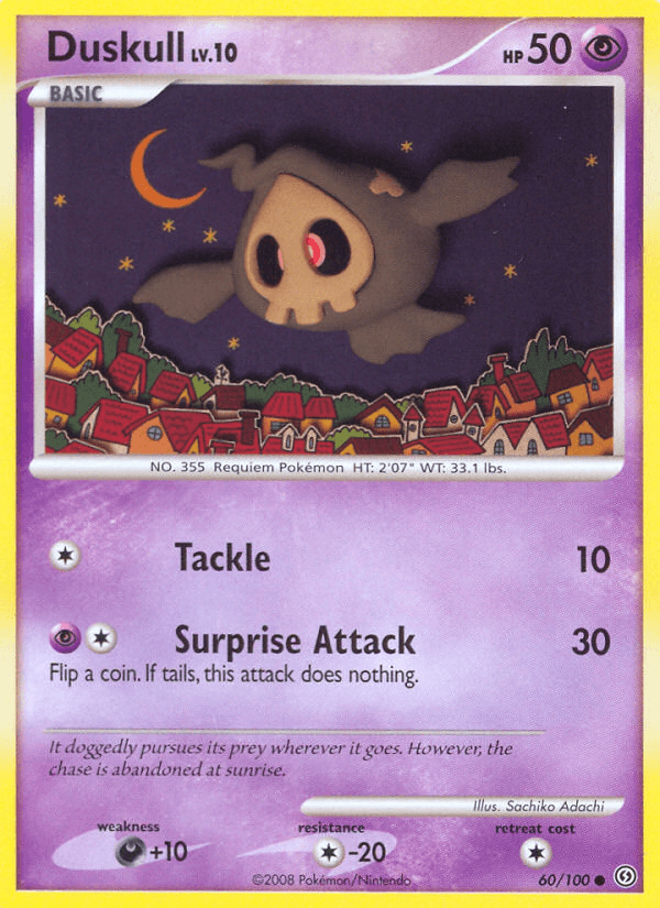 Carta Pokémon Duskull 60