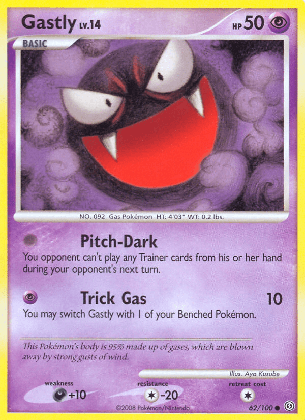 Carta Pokémon Gastly 62