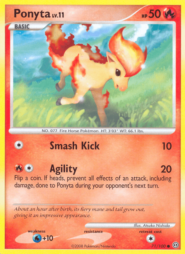 Carta Pokémon Ponyta 71