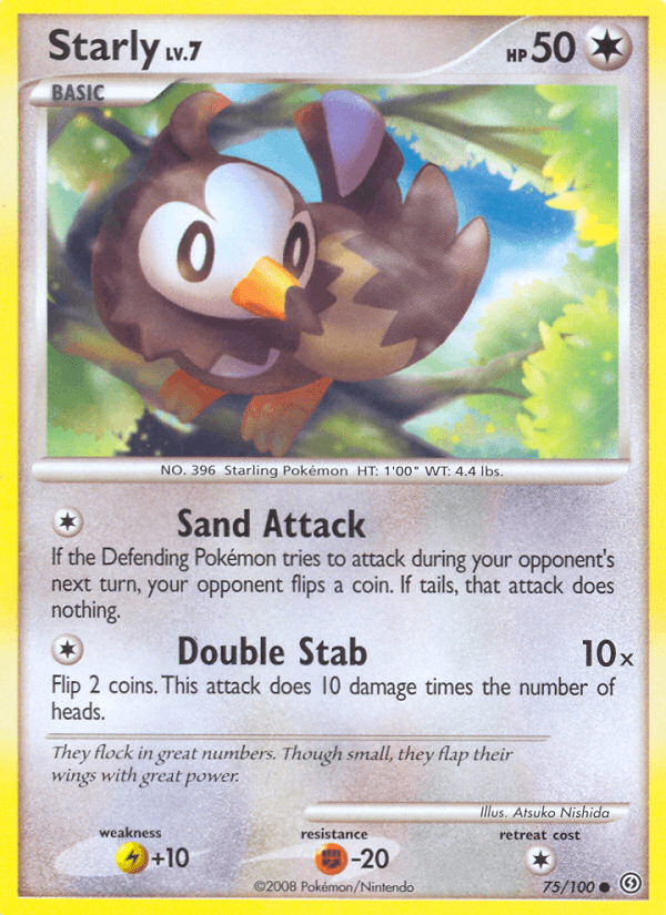 Carta Pokémon Starly 75