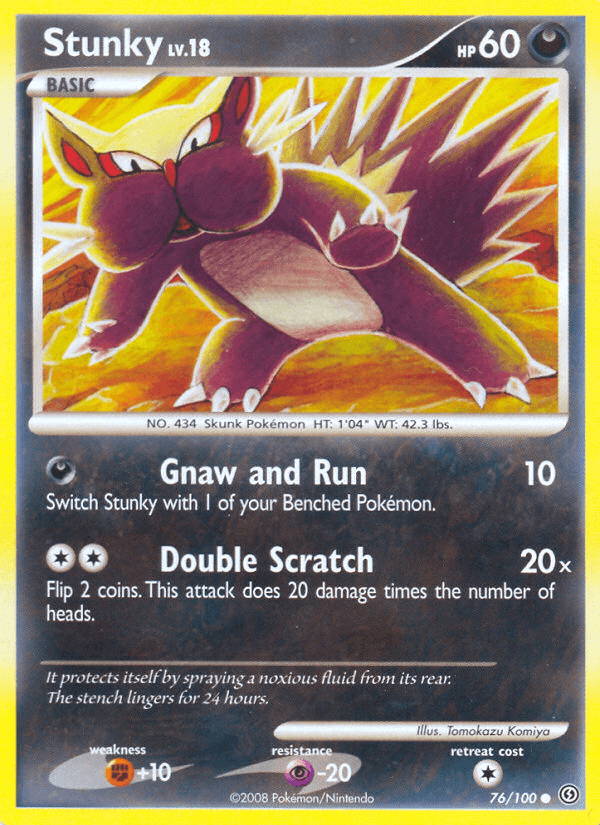 Carta Pokémon Stunky 76