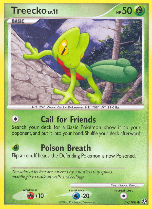 Carta Pokémon Treecko 79