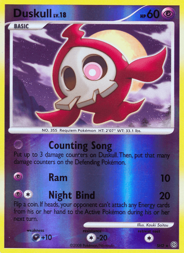 Carta Pokémon Duskull SH2 de Stormfront