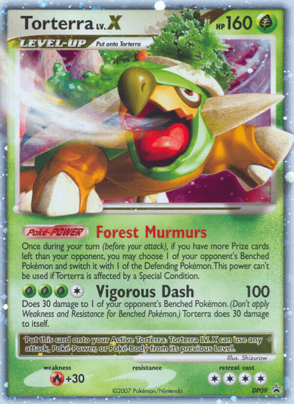 Carta Pokémon Torterra LV.X DP09