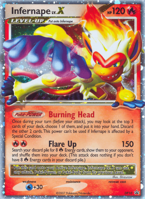 Carta Pokémon Infernape LV.X DP10