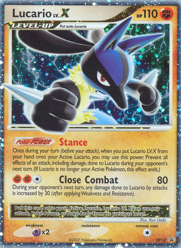 Carta Pokémon Lucario LV.X DP12